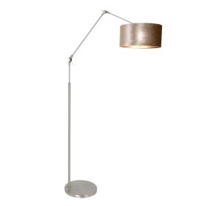 Steinhauer Lighting Stehleuchte PRESTIGE CHIC Silber Taupe 40 cm 8104ST