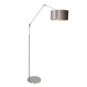 Steinhauer Lighting Stehleuchte PRESTIGE CHIC Silber Taupe 40 cm 8104ST