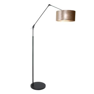 Steinhauer Lighting Stehleuchte PRESTIGE CHIC Schwarz Taupe 40 cm 8116ZW