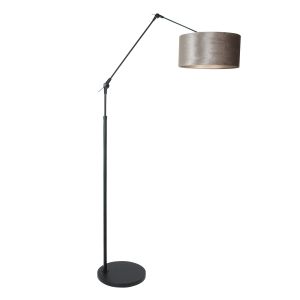 Steinhauer Lighting Stehleuchte PRESTIGE CHIC Schwarz Taupe 40 cm 8116ZW