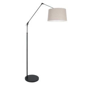 Steinhauer Lighting Stehleuchte PRESTIGE CHIC Schwarz Grau 45 cm 8185ZW