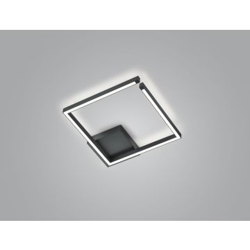 Knapstein LED-Deckenleuchte YOKO 40x40cm schwarz 91.364.07