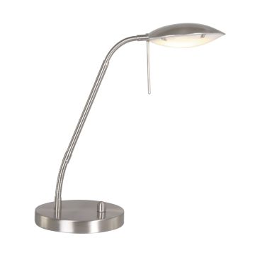 Steinhauer Lighting LED-Tischleuchte ELOI Silber 1315ST