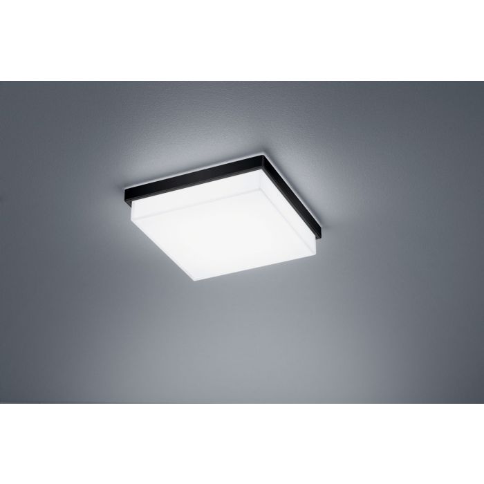 Helestra LED-Deckenleuchte COSI Schwarz matt Weiß satiniert 21 cm 15/1906.22