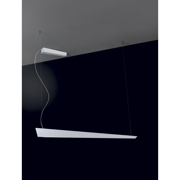 Cattaneo LED-Pendelleuchte Katana Weiß 100 cm 870/100 S-White